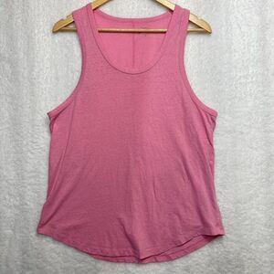 J.Crew Pink Racer Back Tank Top Cotton Blend Sleeveless Scoopneck Lightweight
